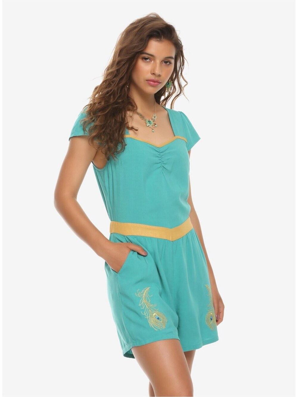 Her Universe Women's Disney Princess Jasmine Romper Sz XL - Fandom D23 Costume